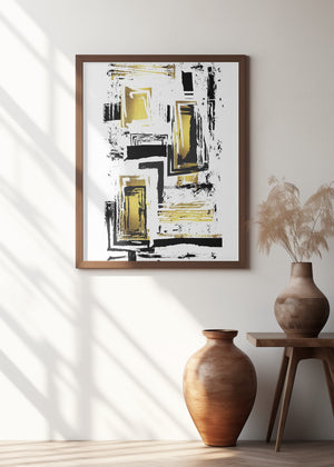 Art Prints of ABSTRACT ART Edgy Structures