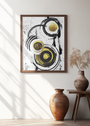 Art Prints of ABSTRACT ART Rotating circles