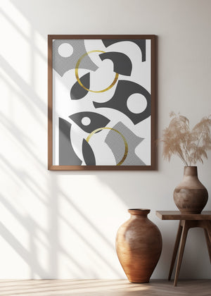 Art Prints of Cut Out Abstract No. 1 | gold