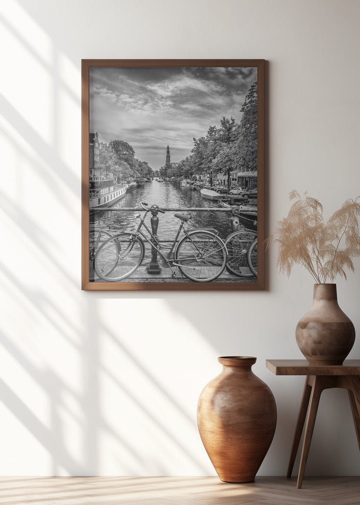 Art Prints of Typical Amsterdam - Monochrome