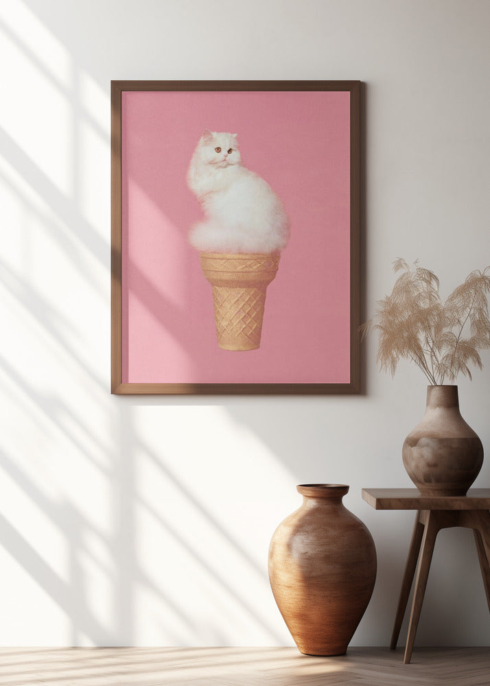 Cat Ice Cream - Pink