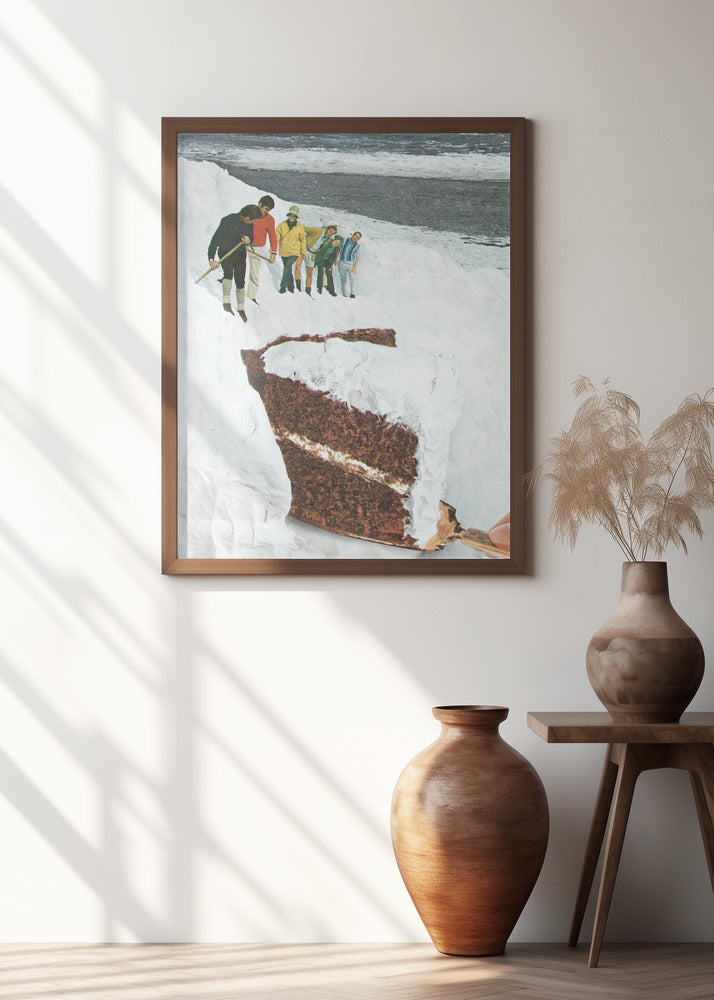 Glacier Calving Cake - Dessert Snow Mountain