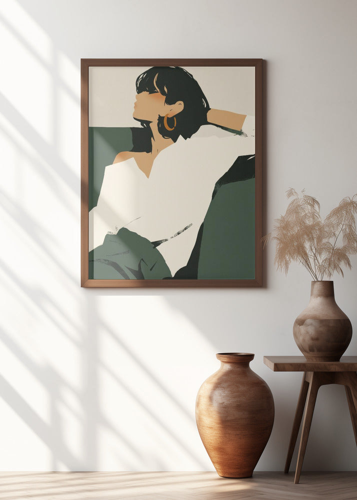 Art Prints of Relaxing woman