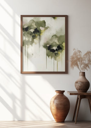 Art Prints of Green pansies