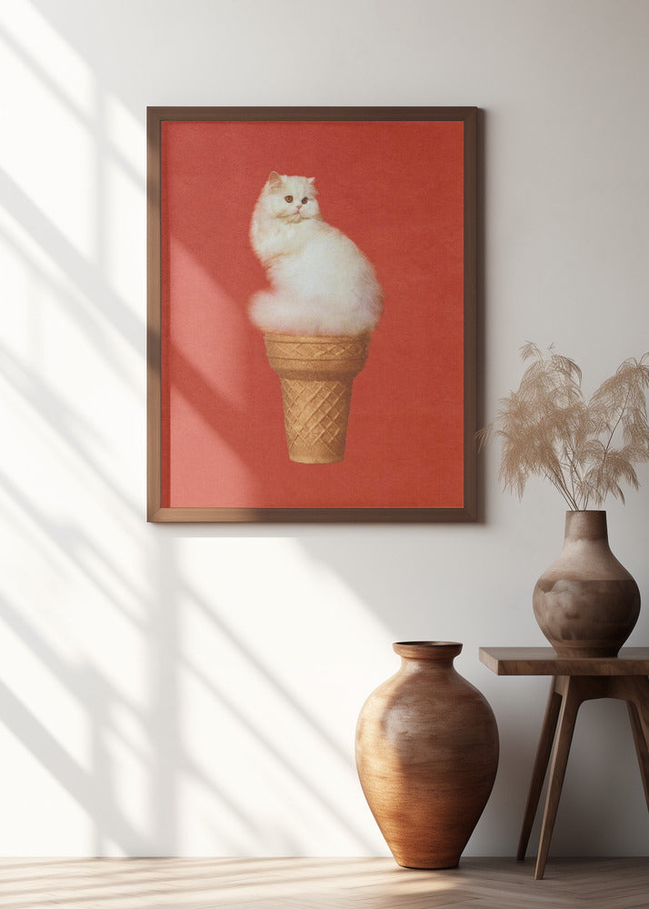 Cat Ice Cream Red