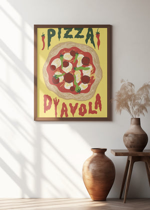 Art Prints of Pizza Diavola