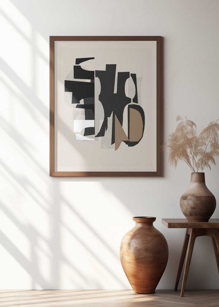 Black and White and Brown Relief 2