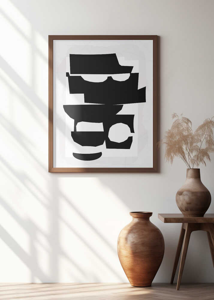 Black and White Cut Out Shapes 1