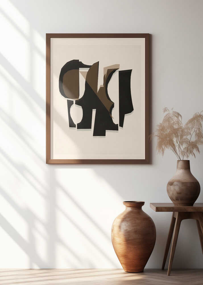 Black and White and Brown Relief 3