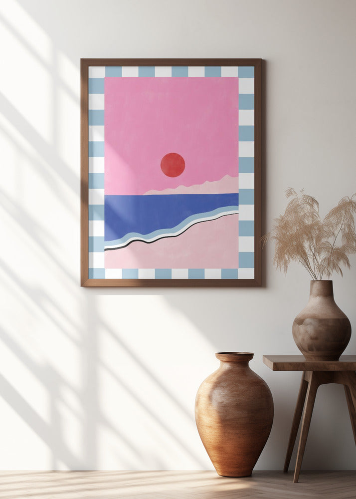 Minimalist Beach Scene