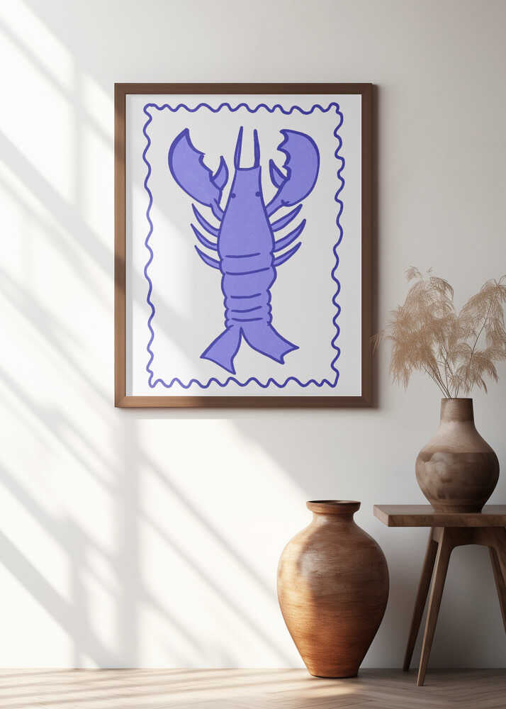 Purple Lobster Stamp