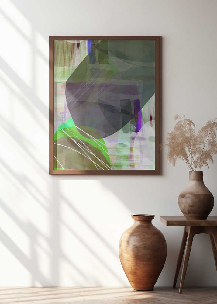 Abstract Green Shapes 1