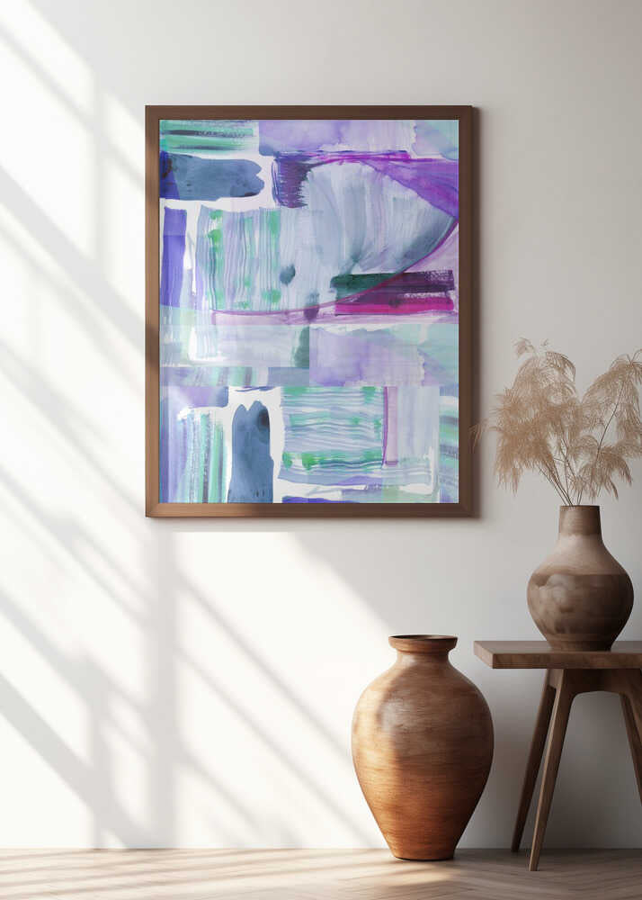 Plum Purple Lilac Abstract 2