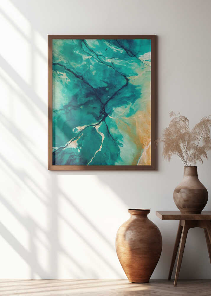 Aerial Landscapes And Flowing Water