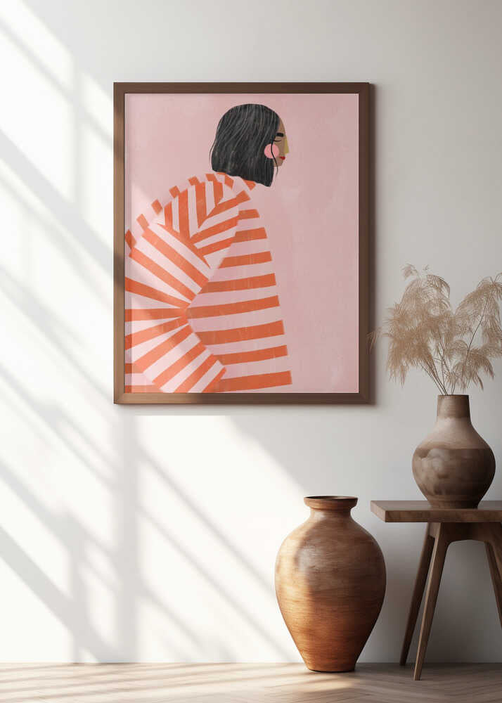 The Woman With the Orange Stripes