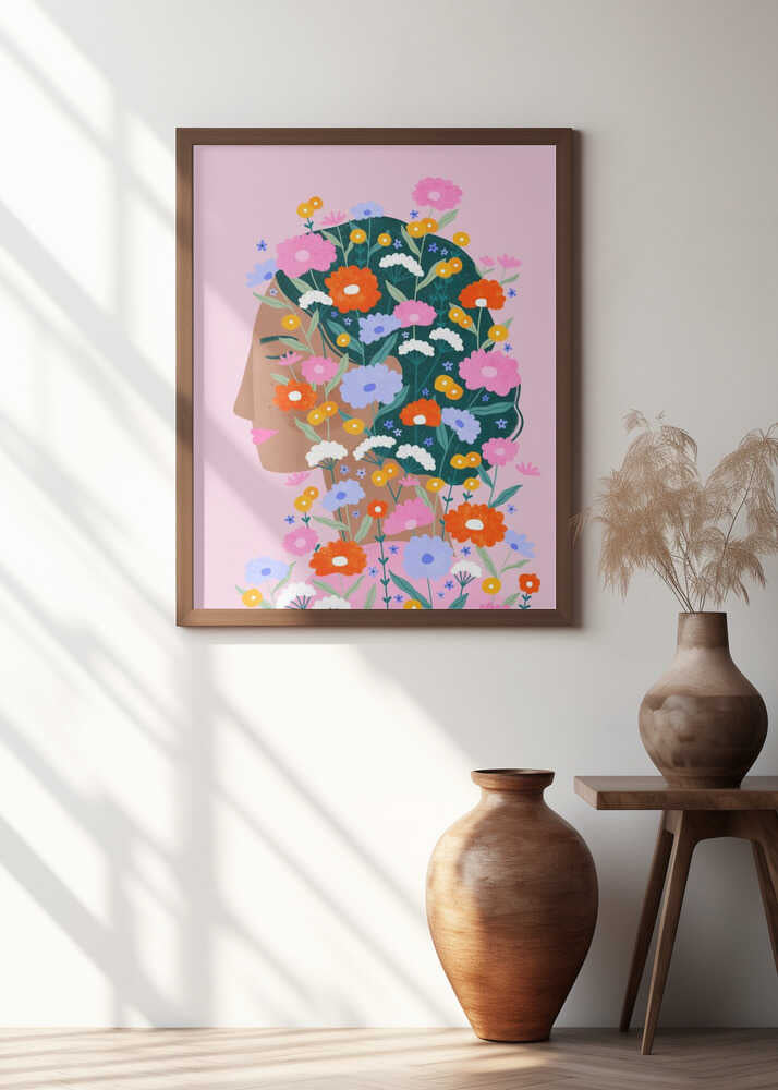 Colourful Flower Lady