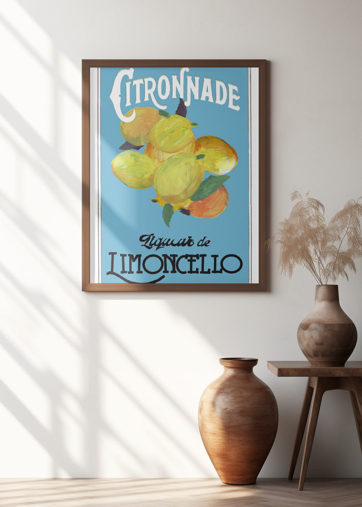 Citronnade Limoncello On Blue and Black