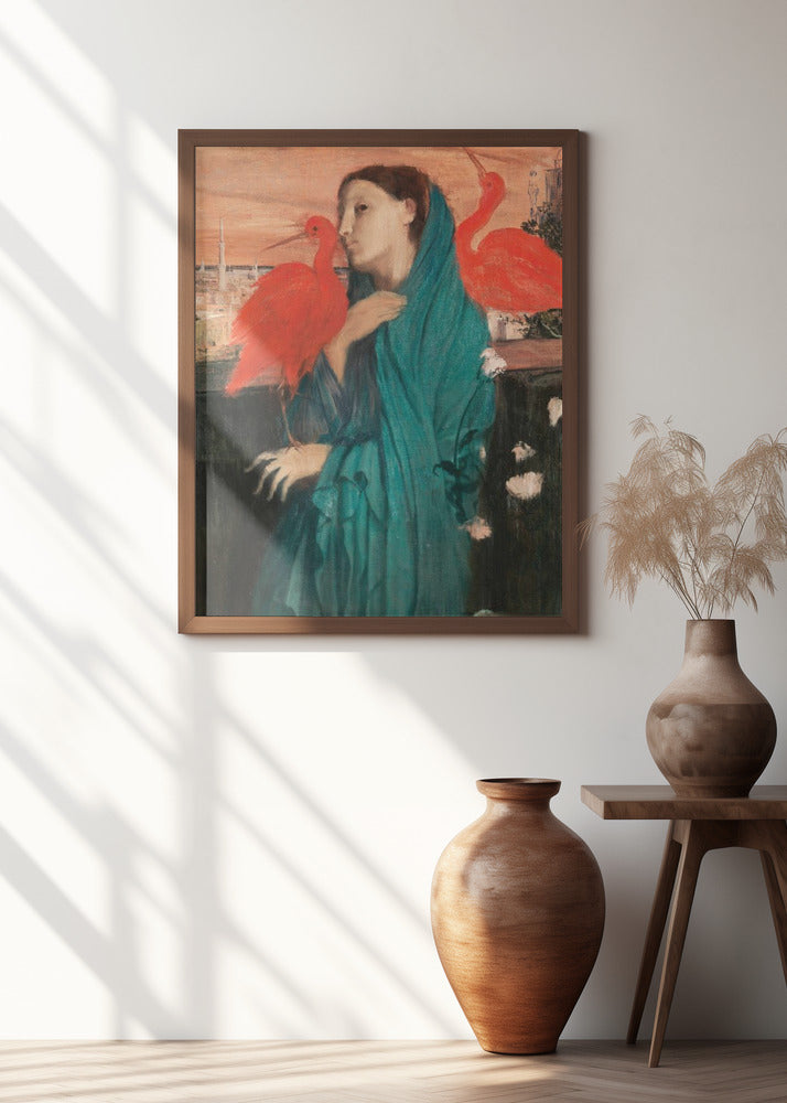 Young Woman With Ibis