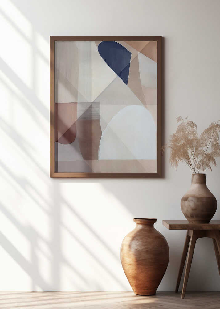 Abstract Copper Neutral Tone Painting 1