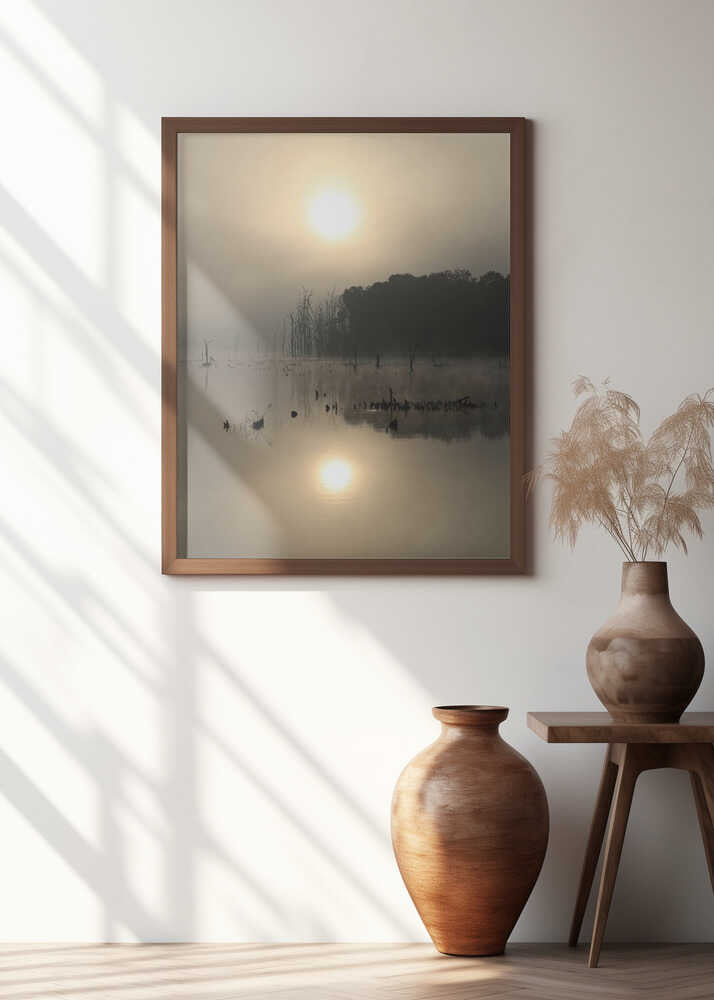 Misty Sunrise Reflections