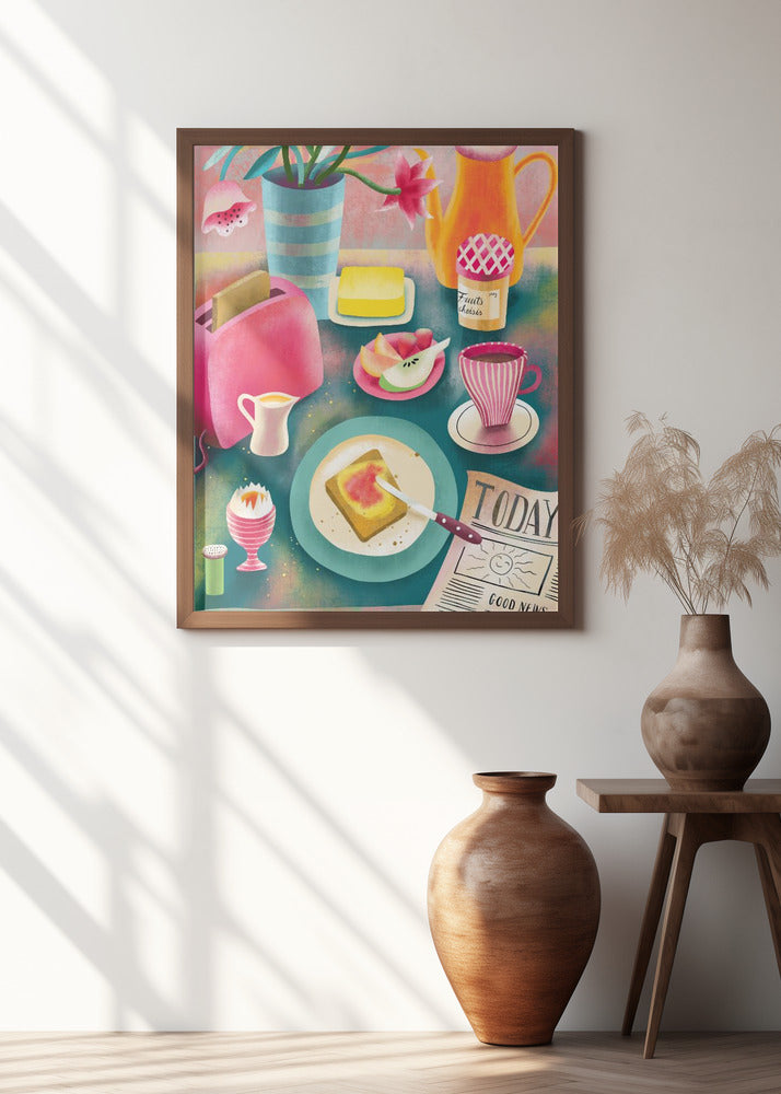 Whimsical Breakfast Scene