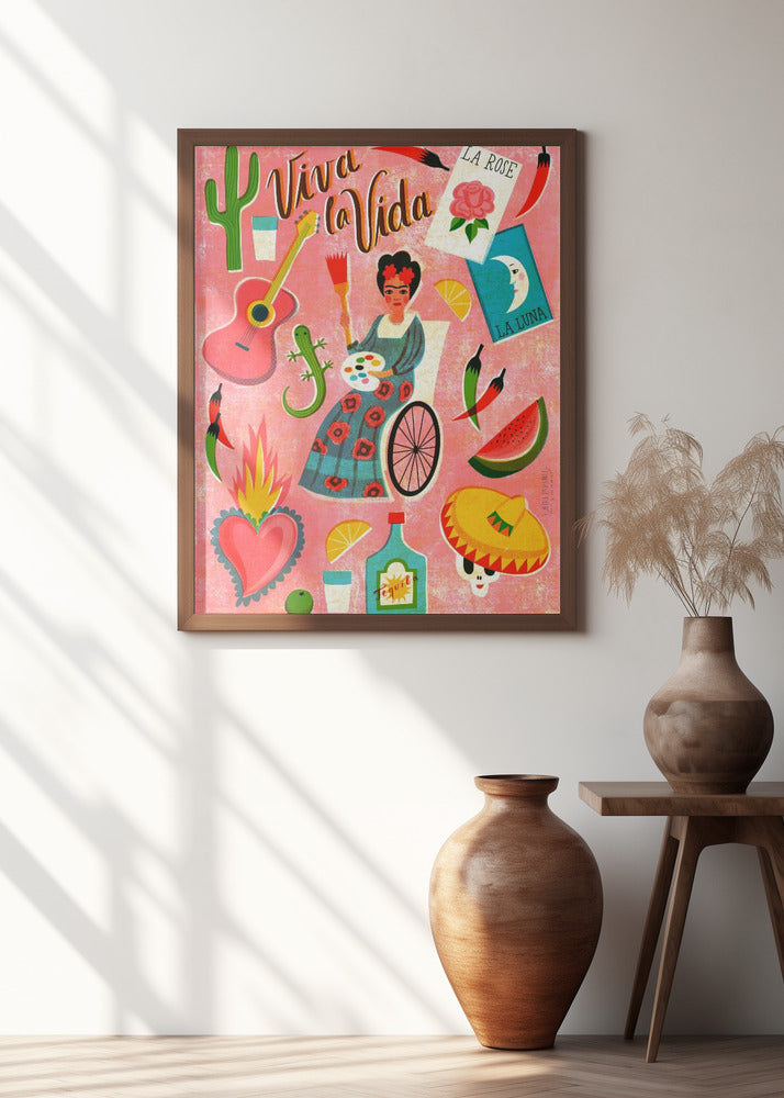 Screen Print Viva La Vida Mexico