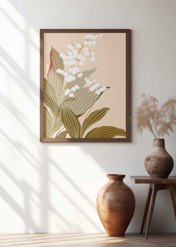 Big flowers Lily of the valley peach