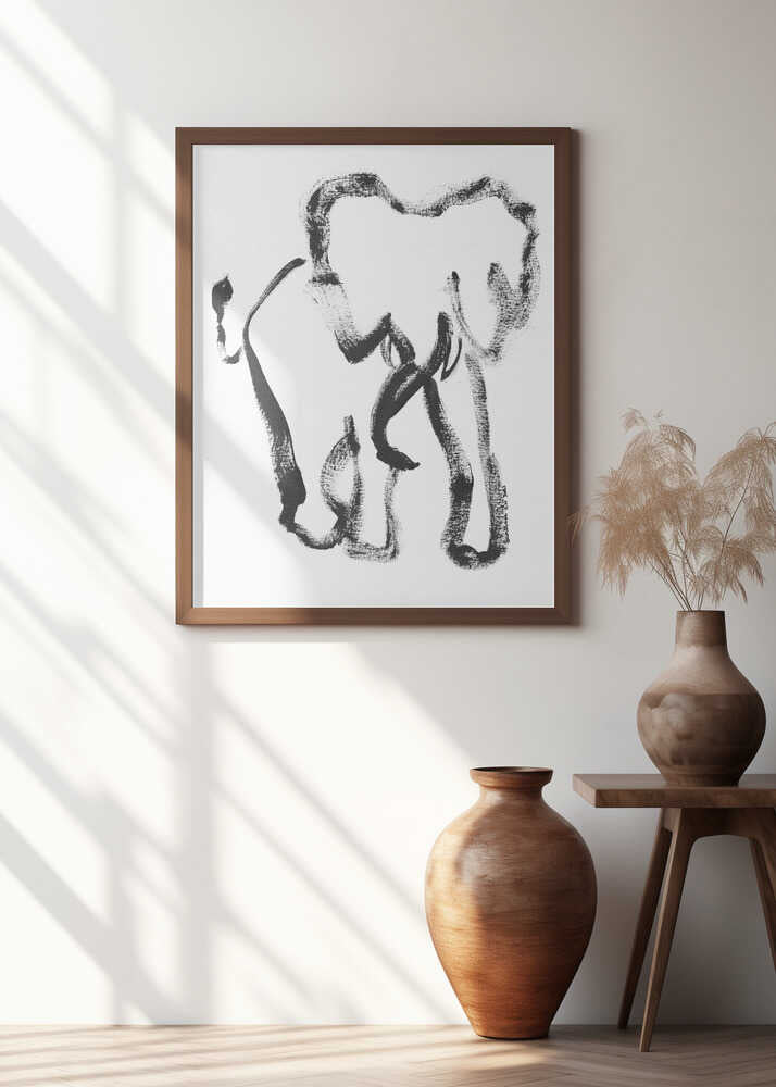 Ink Elephant Strokes