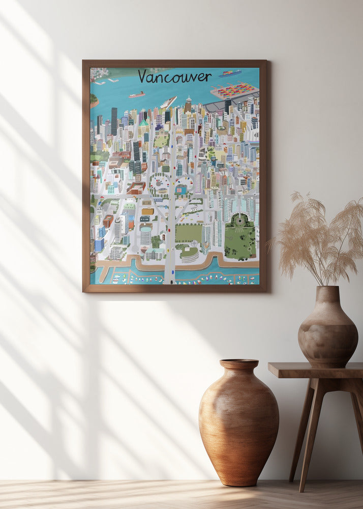 View Over Vancouver City by Artist Carla Daly