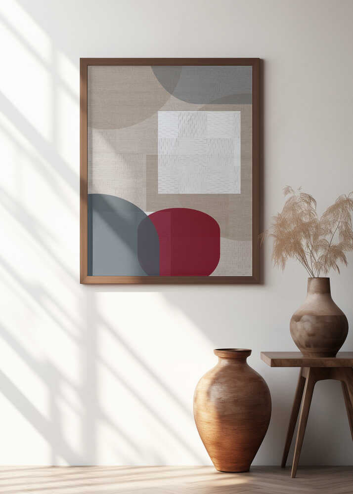 Woven Blue and Neutral Abstract Layers 3