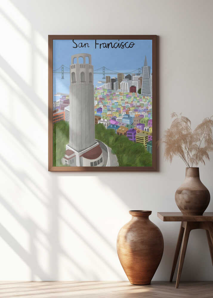 Coit Tower, San Francisco, USA by Artist Carla Daly