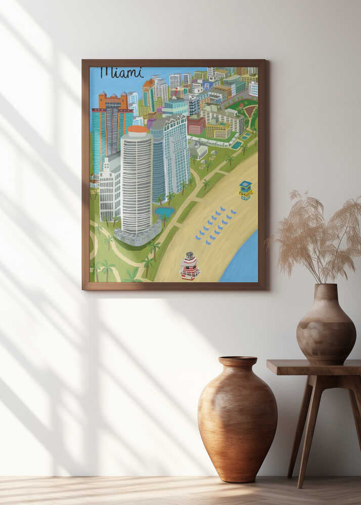 Miami Beach, Florida, USA by Artist Carla Daly