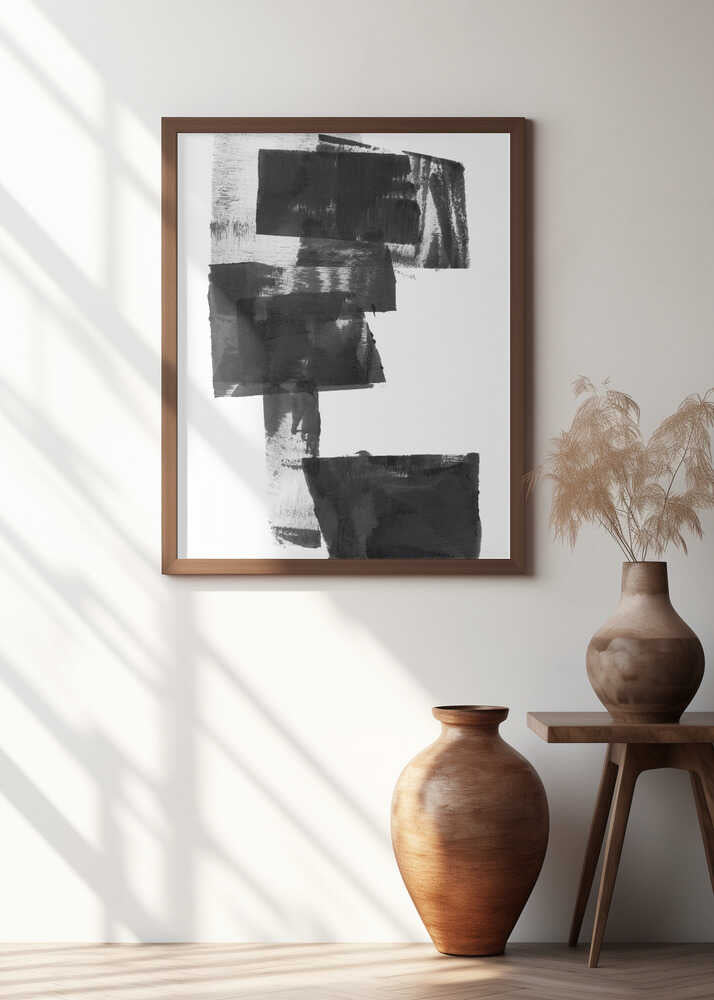 Black and White Abstract Composition No.1