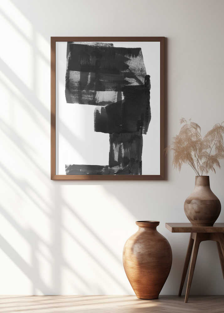 Black and White Abstract Composition No.2