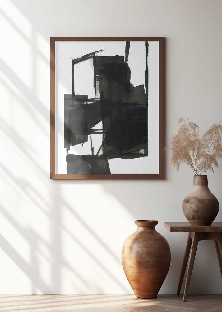 Black and White Abstract Composition No.4