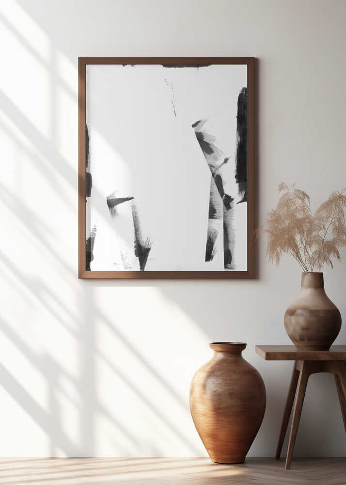 Minimal Black and White Abstract 3