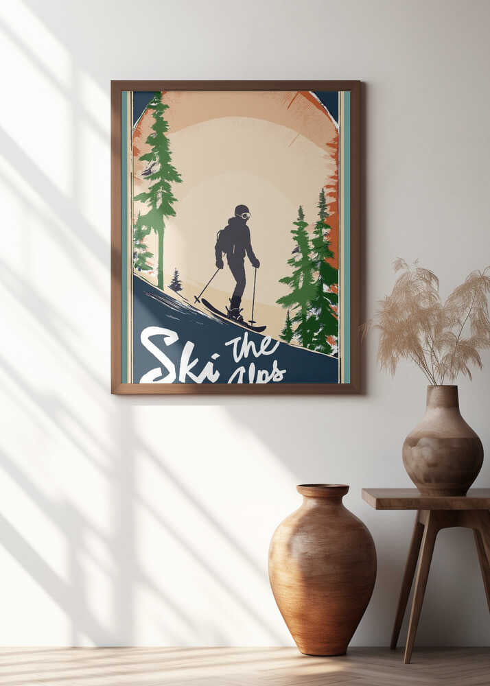 Winter Tourism: Vintage Ski the Alps Poster