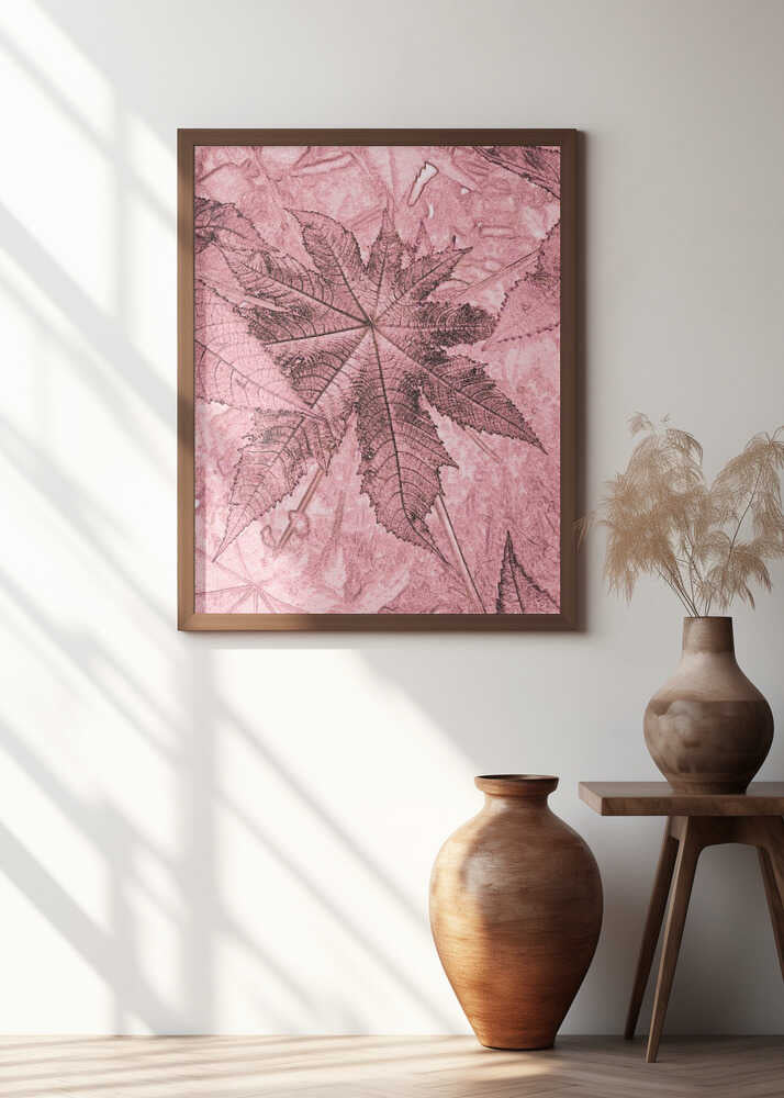 Pink Leaf Impressions