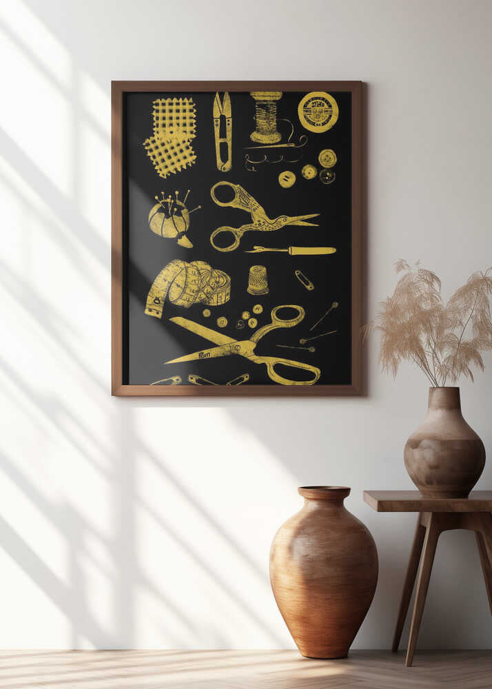 Haberdashery black and gold