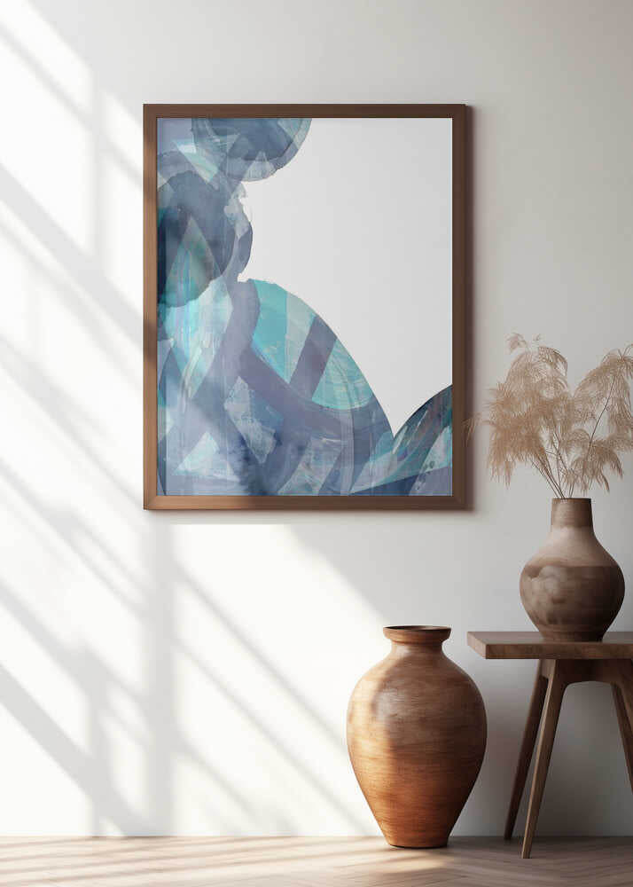 Blue Abstract Swirls 1