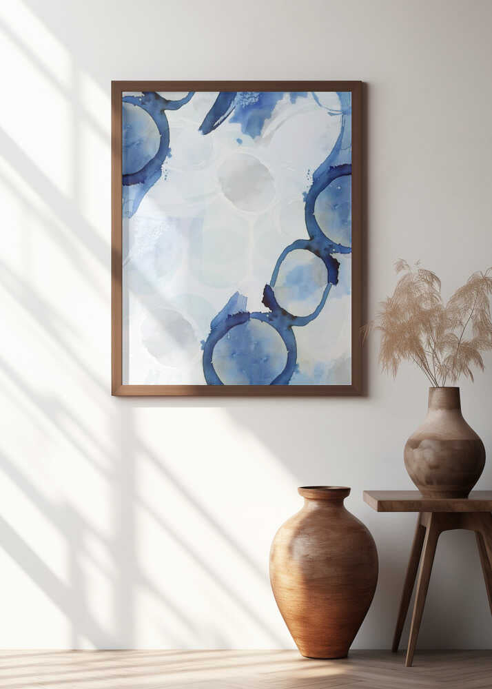 Blue Abstract Swirls 3