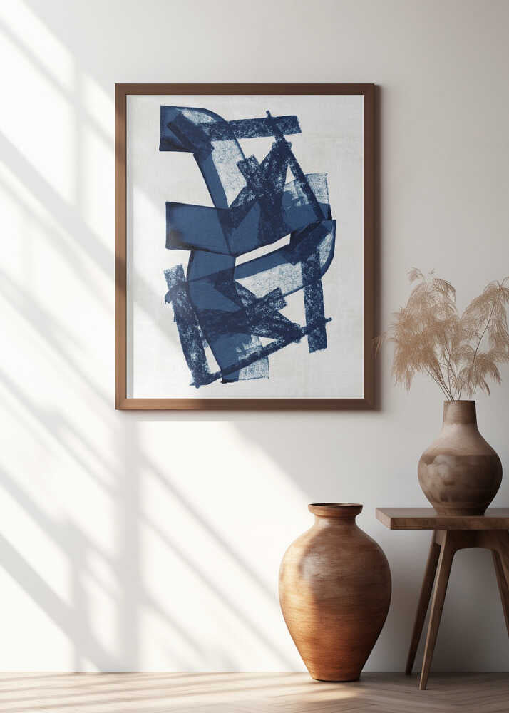 Abstract Blue Structure 2