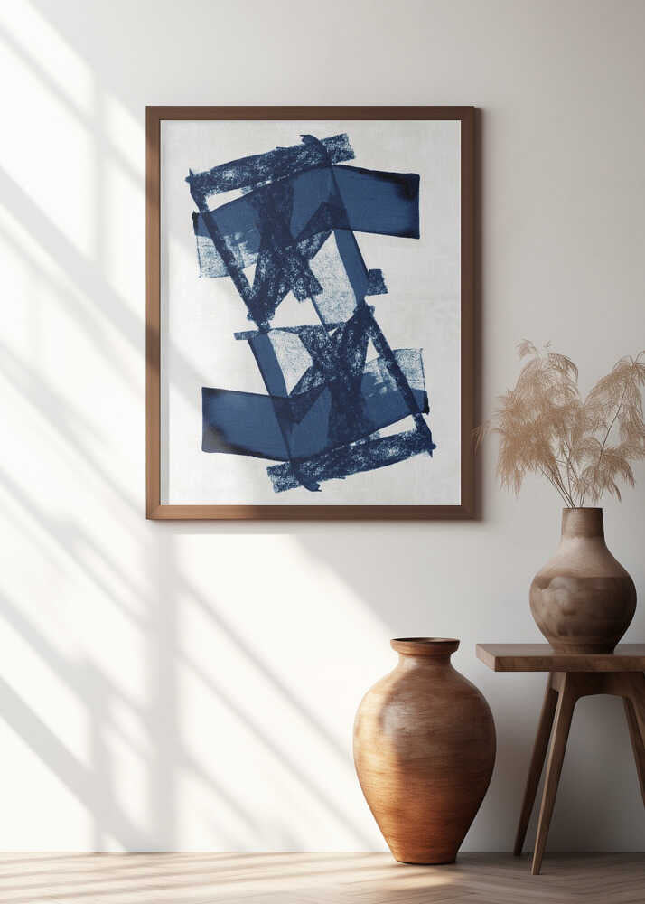 Abstract Blue Structure 3