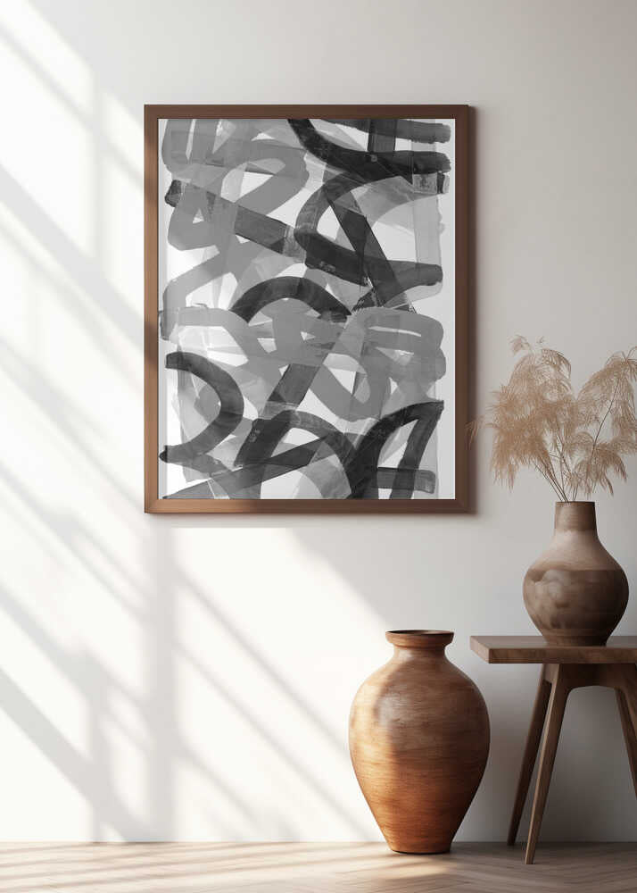 Shuffling Steps Black and White 2