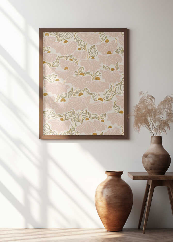 calming essentialsNatural flow meadow blush pattern