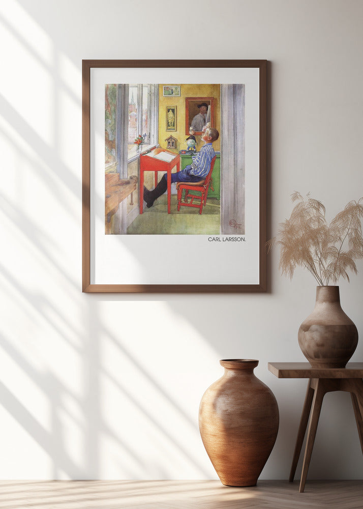 Esbjorn Doing His Homework