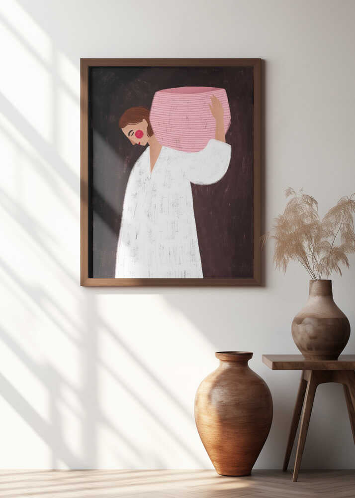 The Woman with the Pink Basket