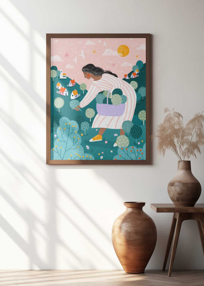 A Woman Tree Picking