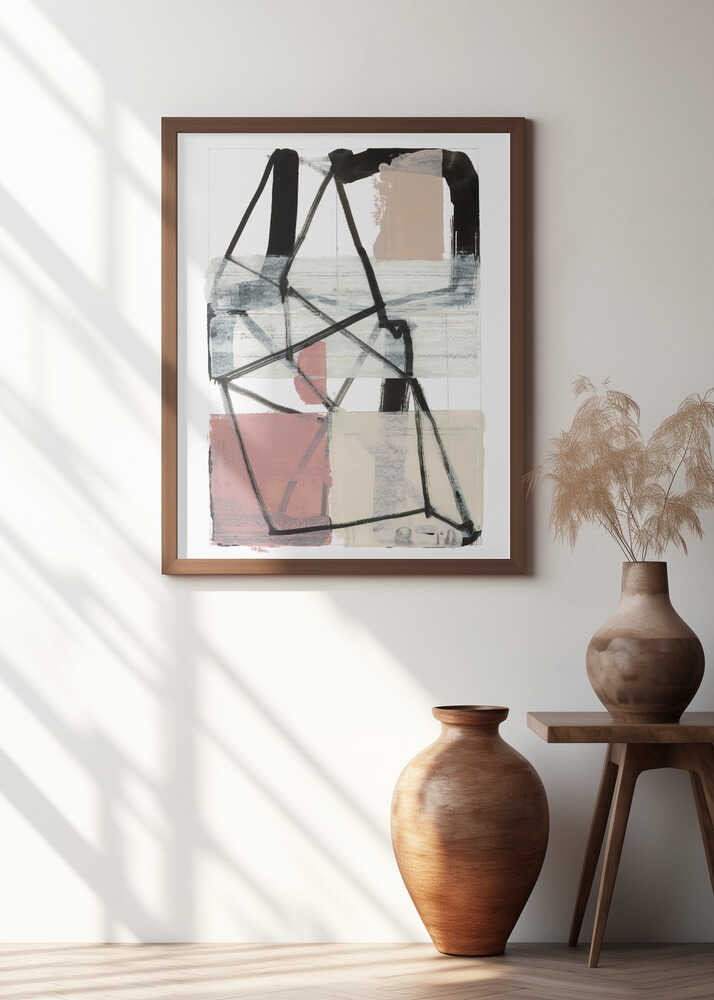 Line Art Patchwork Print No 1