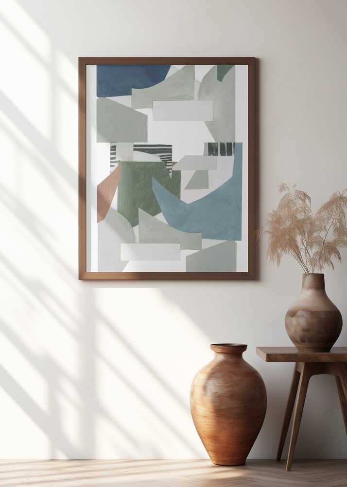 Neutral Geometric Print No 2